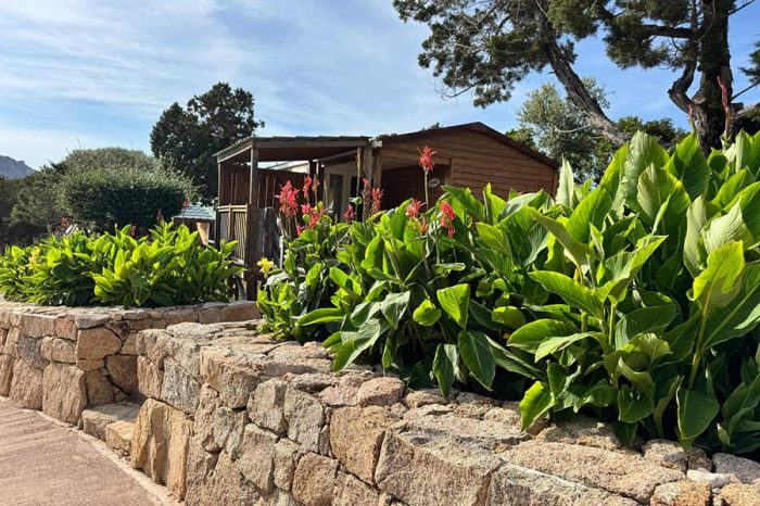 Camping Kevano Plage 4 étoiles Pianottoli Caldarello une allée