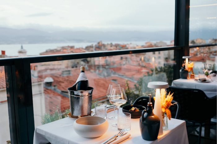 Hôtel Fesch & SPA 3 étoiles Ajaccio restaurant Rooftop vue