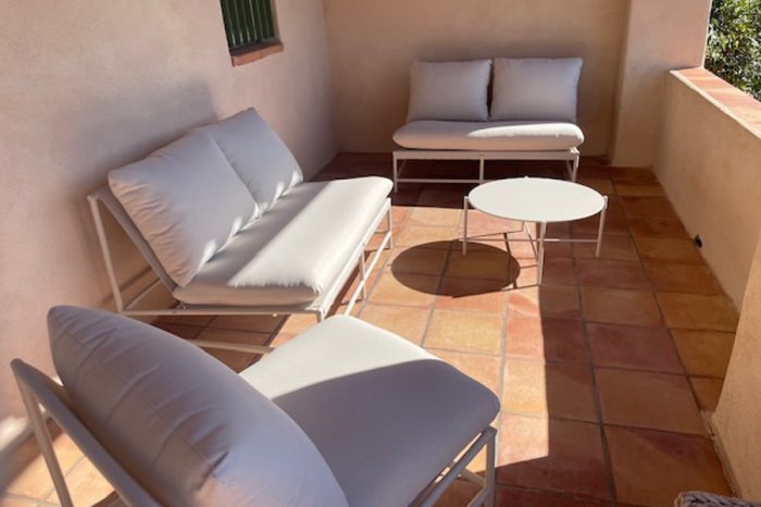Villa Rossa Palombaggia espace salon terrasse